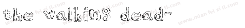 the walking dead字体转换